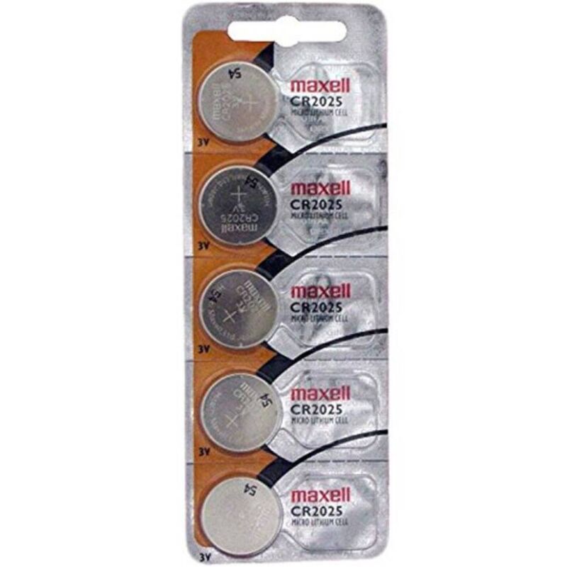 MAXELL - PILE BOUTON AU LITHIUM CR2025 3V BLISTER*5