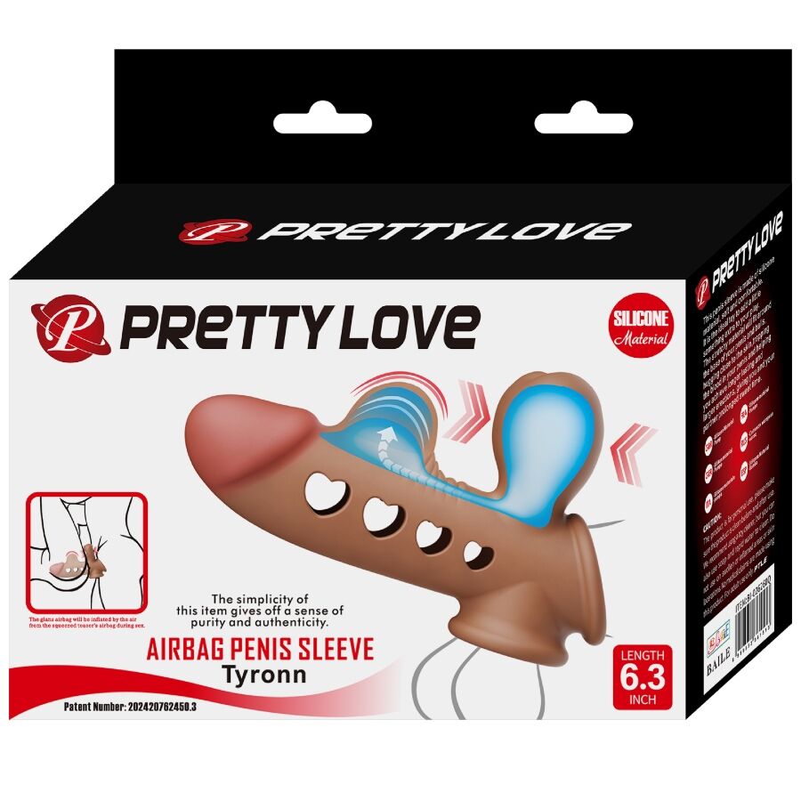PRETTY LOVE - MANCHON PÉNIS TYRONN AVEC AIRBAG