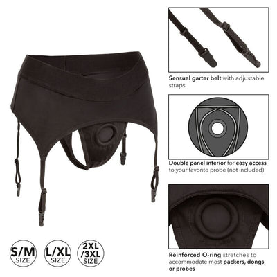 CALEXOTICS - BOUNDLESS STRING AVEC JARRETIÈRE L/XL