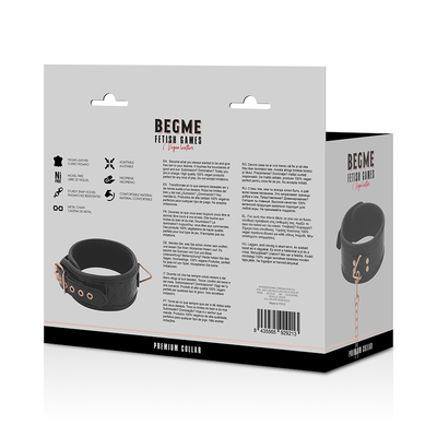 BEGME - BLACK EDITION PREMIUM COLLIER EN CUIR VEGAN