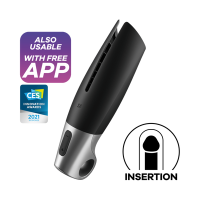 SATISFYER - MASTURBATEUR PUISSANT NOIR