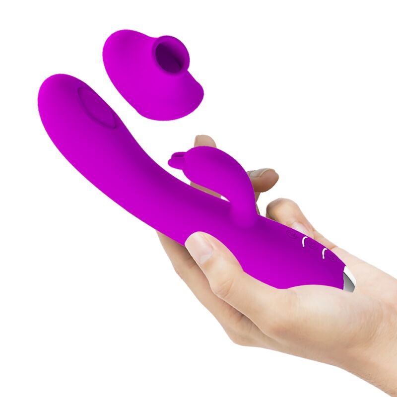 PRETTY LOVE - VIBRATEUR REGINA - ONDES STIMULANTES RECHARGEABLES VIOLET