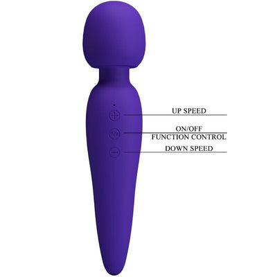 PRETTY LOVE - MASSEUR MEREDITH 12 MODES DE VIBRATION VIOLET