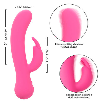 CALEXOTICS - FIRST TIME VIBRATEUR LAPIN RECHARGEABLE ROSE