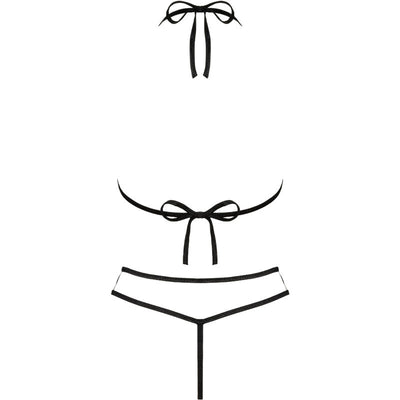 LIVCO CORSETTI FASHION - SOUTIEN-GORGE + STRING JIMENA LC 20216 NOIR TAILLE UNIQUE