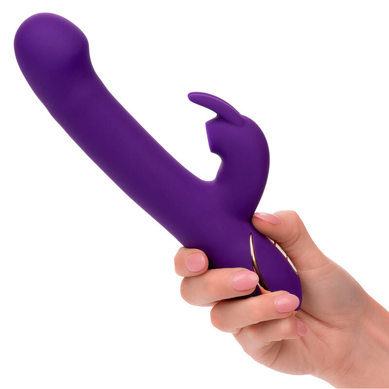 CALEXOTICS - JACK RABBIT VIBRATEUR ET STIMULATEUR 7 NIVEAUX DE VIBRATION ET ONDES STIMULANTES BLEU