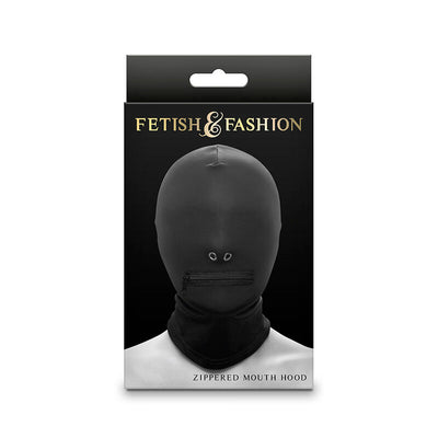 NS NOVELTIES - FETISH & FASHION CAGOULE FERMÉE À FERMETURE ÉCLAIR NYLON NOIR