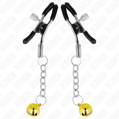 KINK - PINCES À METON PENDENTIF JINGLE BELL OR 6 CM