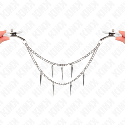 KINK - PINCES À METELIER AVEC CHAÎNES À POINTES 30 CM
