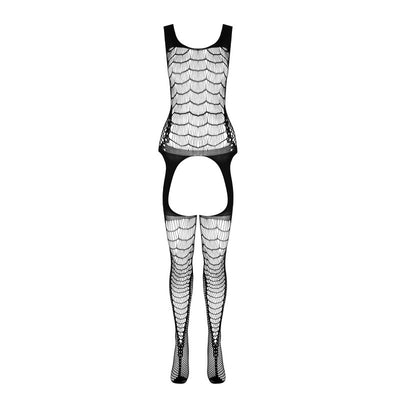 PASSION - BS 104 BODYSTOCKING ROUGE TAILLE UNIQUE