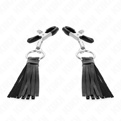 KINK - PINCES À TÉLÉMONS À PAMPONS EN CUIRETTE 6 CM