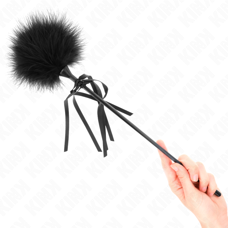 KINK - PLUMES CHACOUILLÉES AVEC N&OElig;UD 35 CM