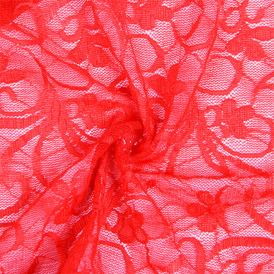 SUBBLIME - 954208 BABYDOLL EN DENTELLE À BRETELLES RÉGLABLES ROUGE S/M
