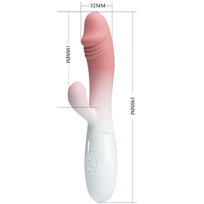 PRETTY LOVE - VIBRATEUR SNAPPY RABBIT 30 VIBRATIONS ROSE