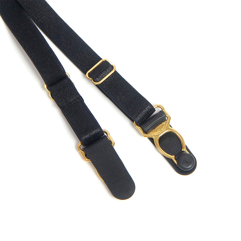 SUBBLIME - 955465 CORPS À FERMETURE ÉCLAIR EN CUIR NOIR L/XL