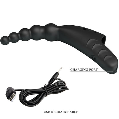 PRETTY LOVE - JORDIN FINGER VIBRATOR 10 VIBRATIONS NOIR