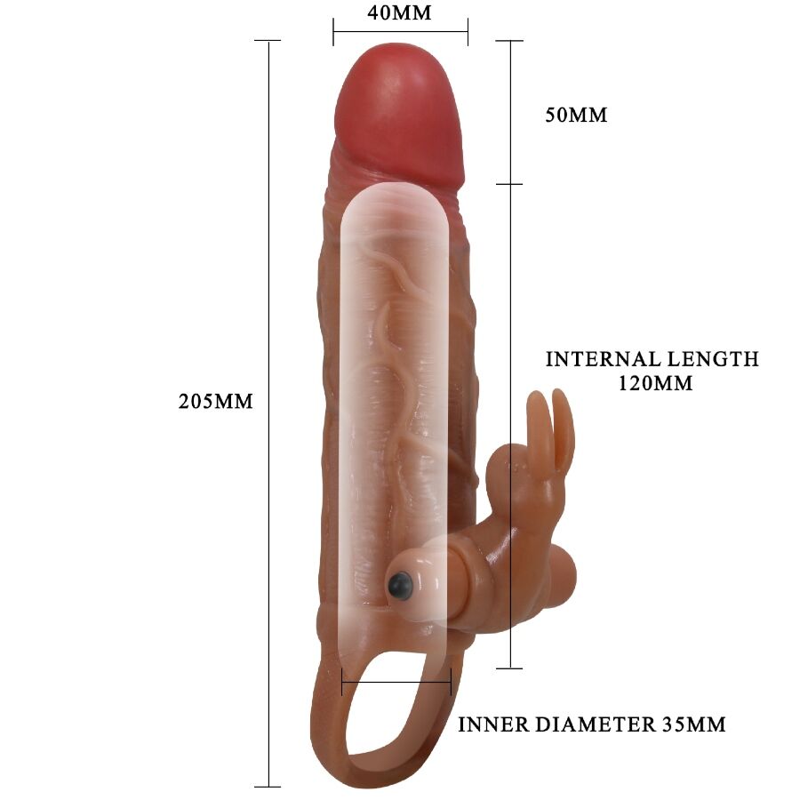 PRETTY LOVE - OSMAR MANCHON PÉNIS + STIMULATEUR DE CLITORIS VIBRANT