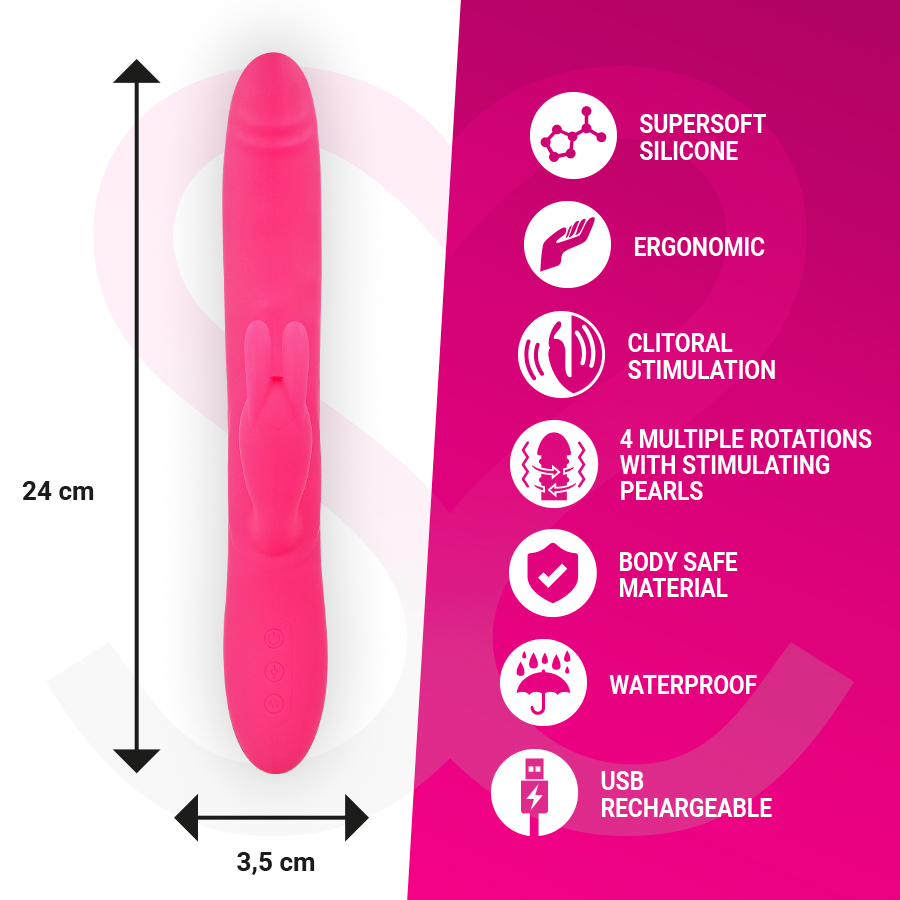 MORESSA - VIBRATEUR SOMER PREMIUM  ROTATIONS MULTIPLES