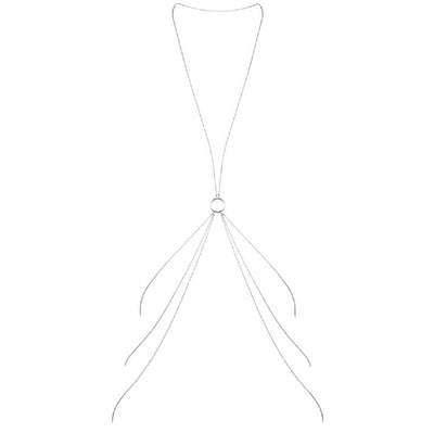 BIJOUX - MAGNIFIQUE CHAÎNES MÉTALLIQUES POUR LE CORPS 8 ARGENT