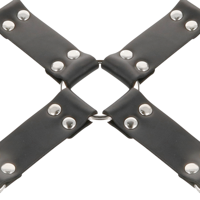 DARKNESS - MENOTTES EN CUIR POUR PIEDS ET MAINS NOIR