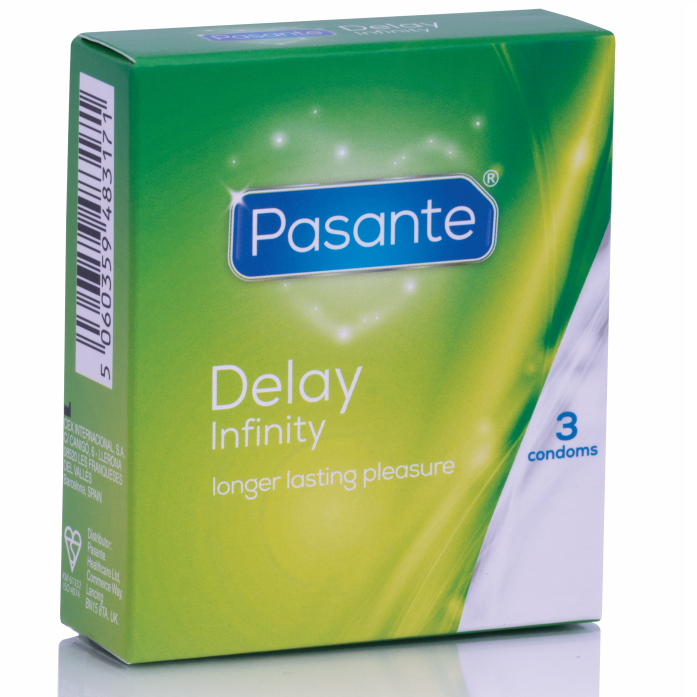 PASANTE - PRÉSERVATIFS RETARDATEURS INFINITY 3 UNITÉS
